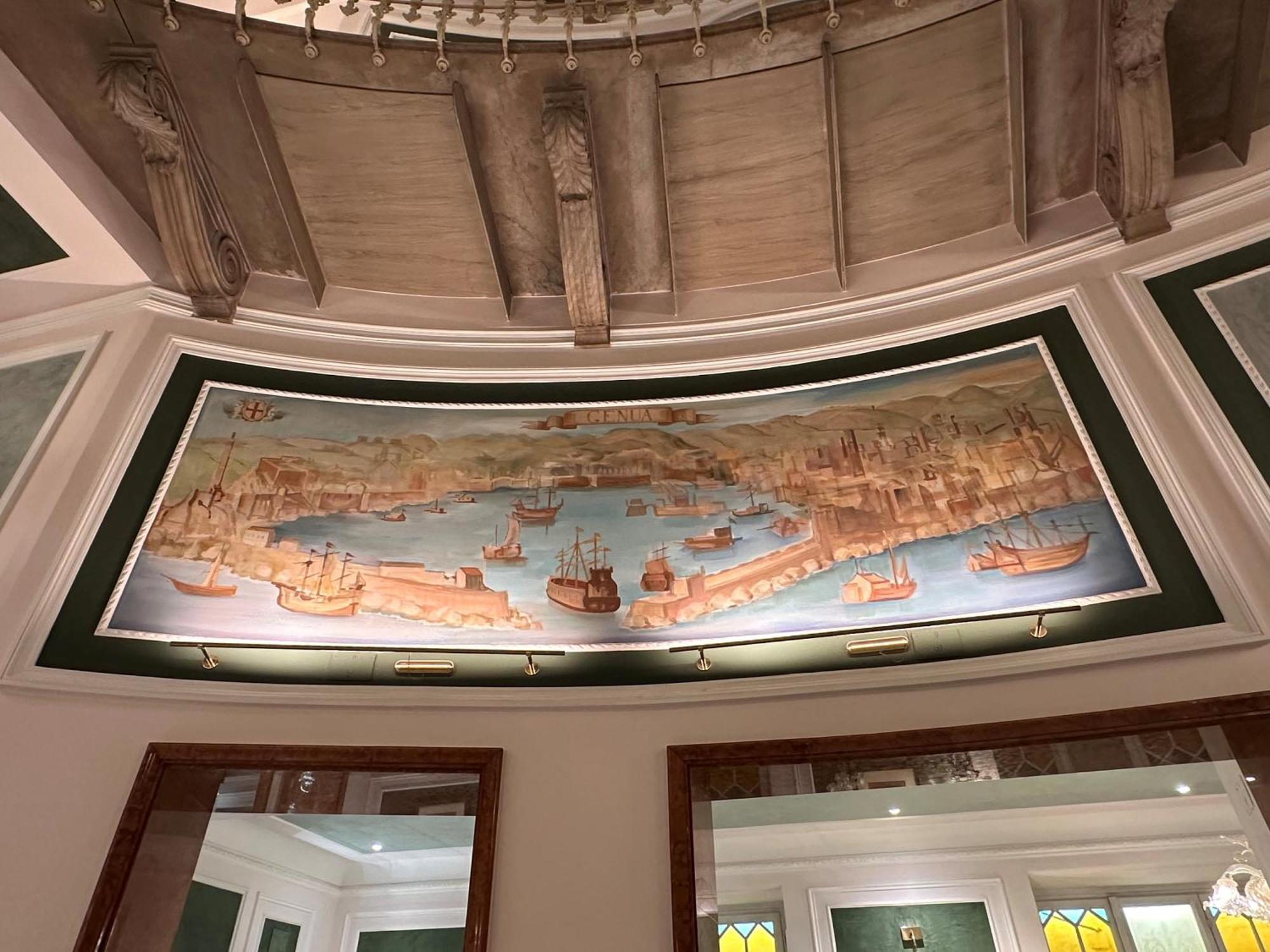 Hotel Bristol Palace Genova Esterno foto The ceiling of the main hall